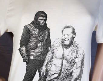 Planet of the Apes Movie Natural White Bella Canvas or Gildan Soft Style Tee Small, Medium, Large, XL, 2XL