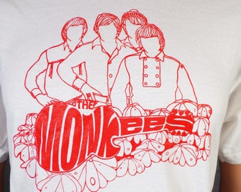 Monkees Concert Tee Pisces, Aquarius, Capricorn & Jones Ltd in Natural Color in Bella Canvas or Gildan soft style tee