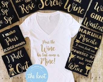 Bachelorette Party Shirts, Bridal Party Shirts, Bridesmaid Gift, Wine Lover Shirt, Bridesmaid Shirt, Bachelorette Tank Top, Bridesmaid Tanks