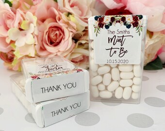 Personalized Wedding Favors Mint to Be Favors Wedding Decor Engagement Party Decor Wedding Mints Mint To Be Wedding Favors