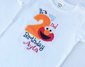 Elmo Birthday Outfit Elmo 1st Birthday Elmo Birthday Shirt Etsy