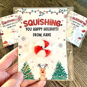 School Christmas Squishy Toy Party Favors, Holiday Class Party Favor, Winter Break Class Gift, Teacher Class Gift, Stocking Stuffer
