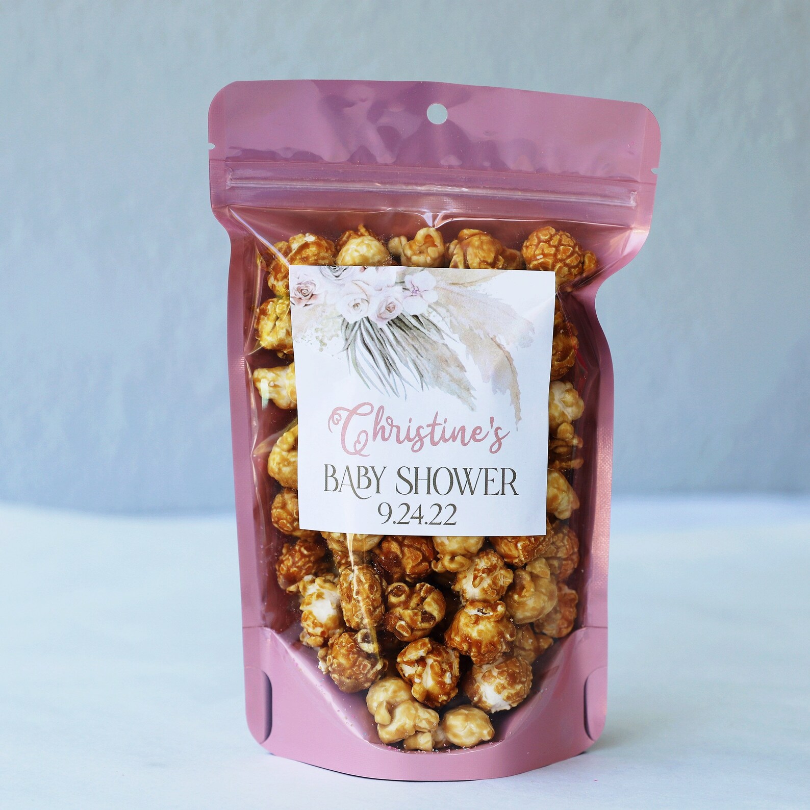 Boho Baby Shower Favor Bags Boho Rose Gold Treat Bags Pink Etsy