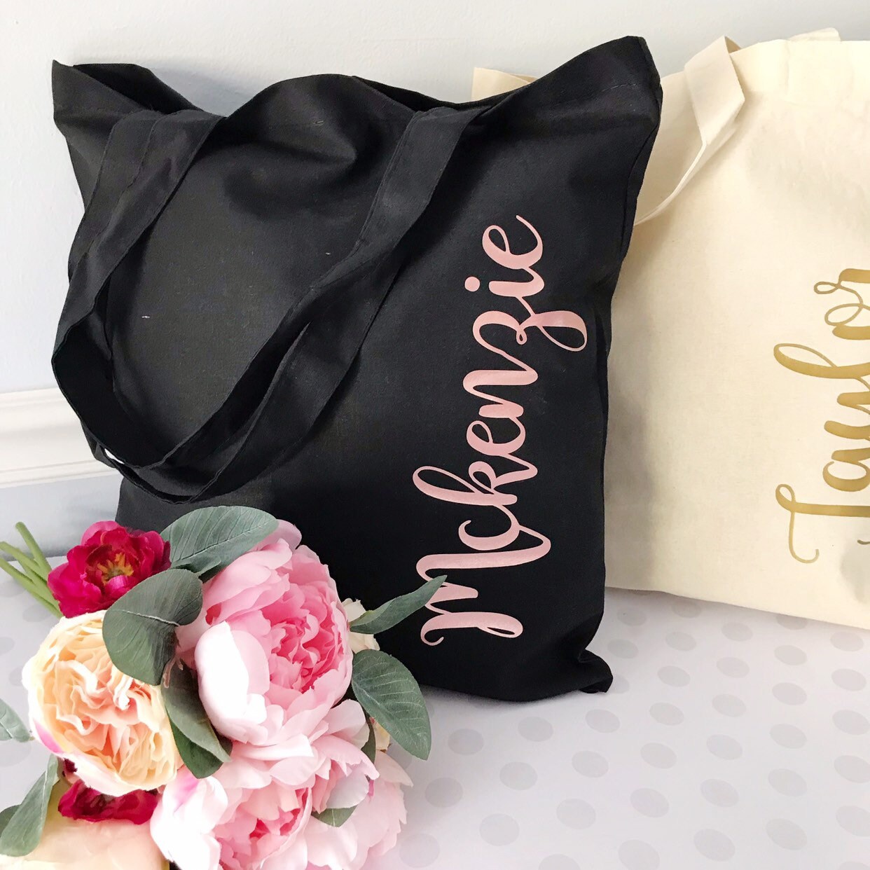 Personalized Bridesmaid Tote Bag, Bridesmaids Gifts - Etsy