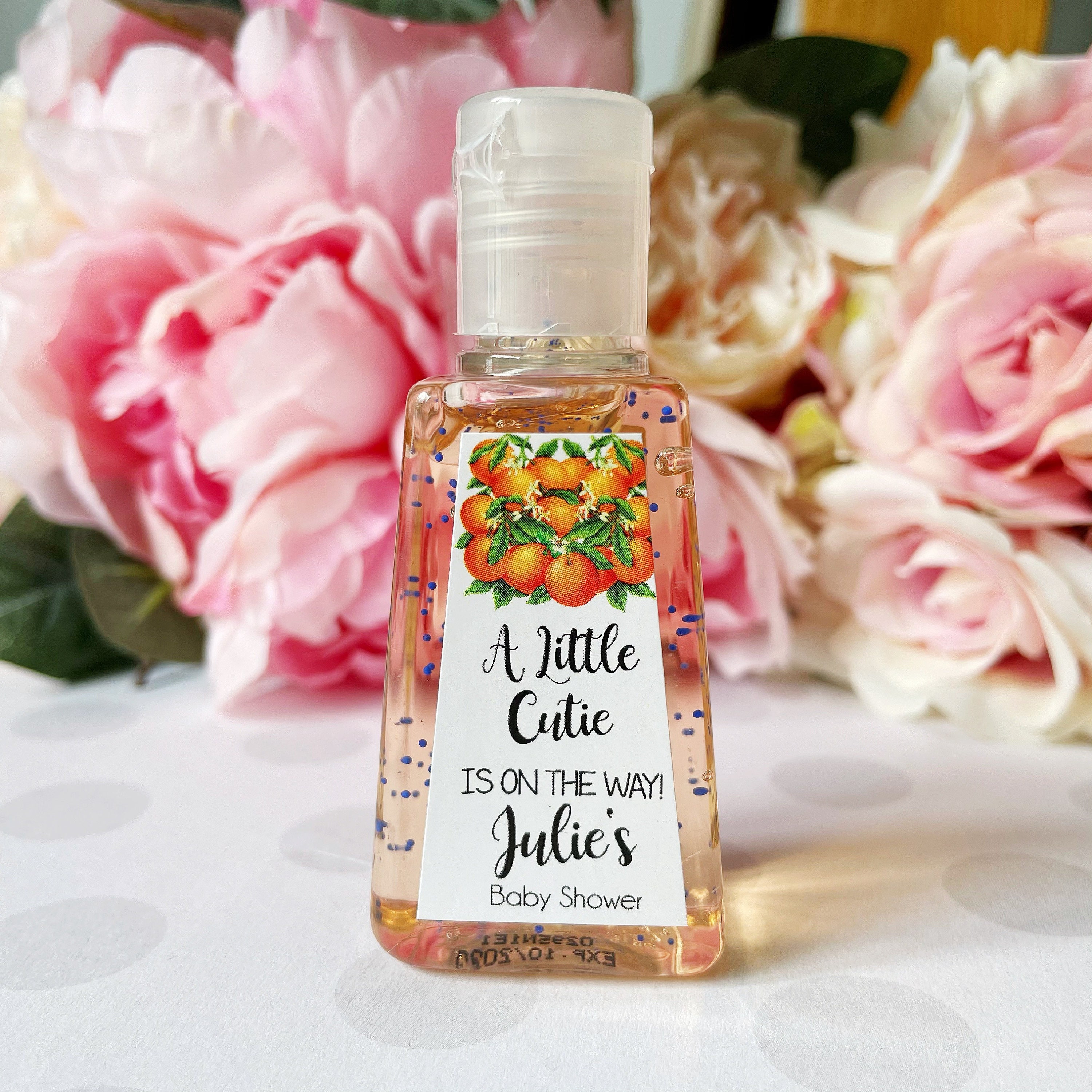 Personalized Little Cutie Baby Shower Hand Sanitizer Favor Etsy