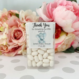 Elephant Baby Shower Tic Tac Label Favors, Baby Shower Favor, Elephant Favors, Elephant Party Favors, Custom Labels, Custom Stickers