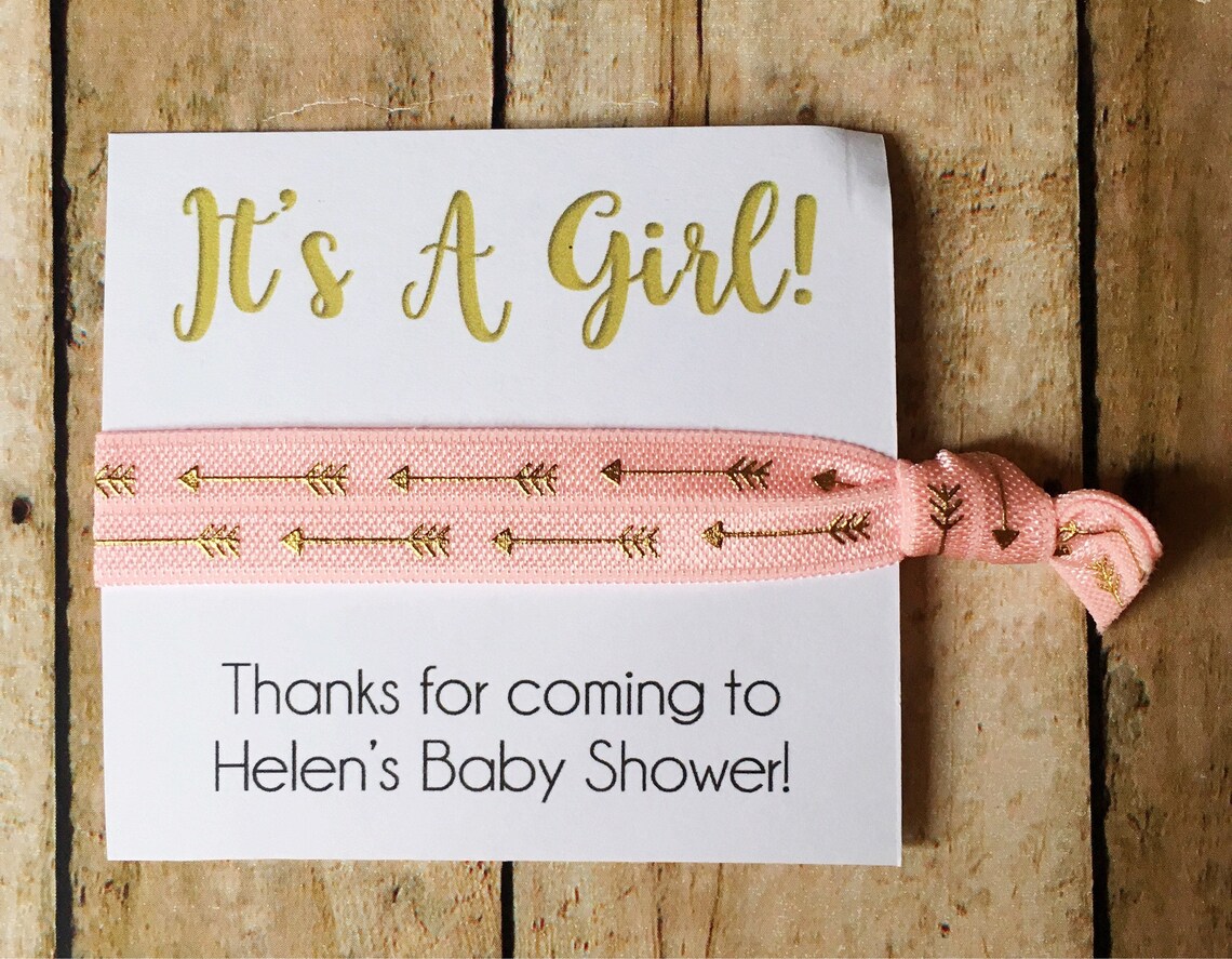 Girl Baby Shower Hair Tie Favors Girl Baby Shower Favors Etsy