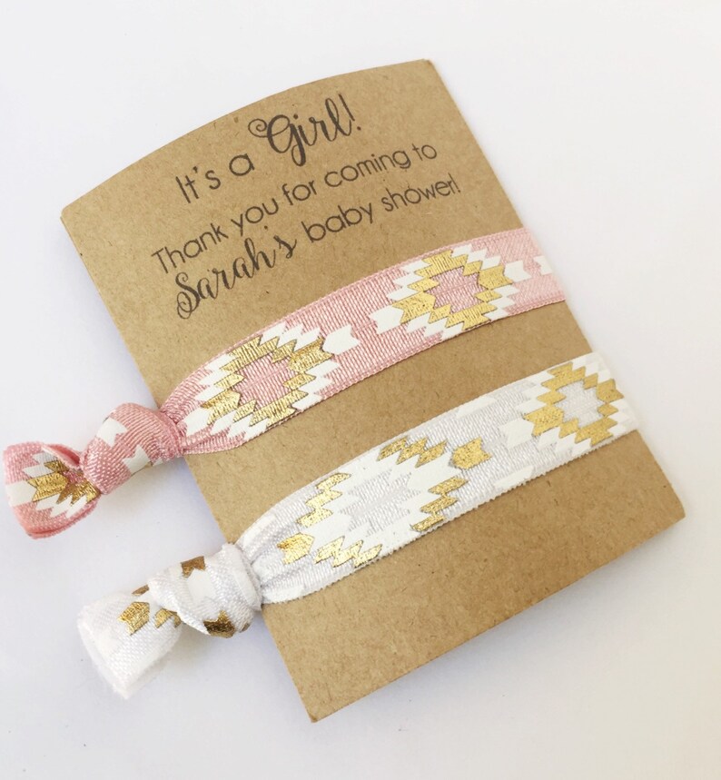 Girl Baby Shower Favors Hair Tie Favors Baby Girl Shower Etsy