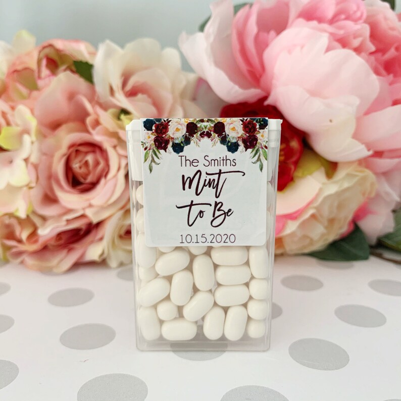 Wedding Favors Tic Tac Labels Mint to Be Bridal Shower Favor Etsy