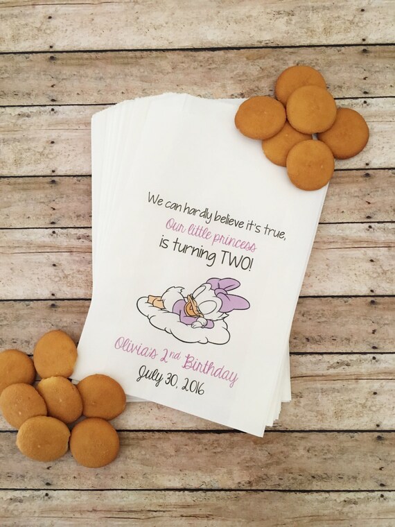 Daisy Birthday Favor Bags Daisy Duck Birthday Candy Buffet Etsy