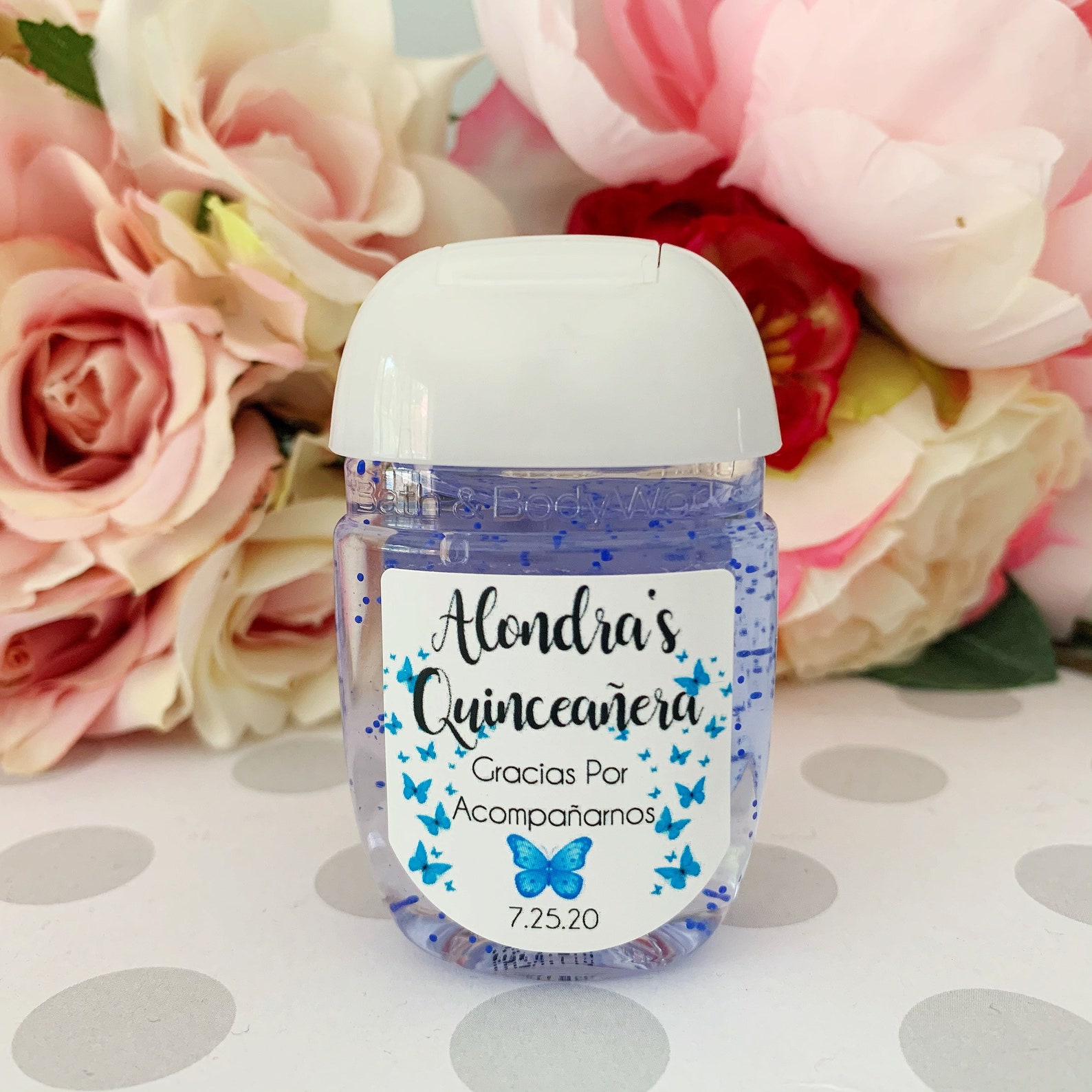 Quinceañera Party Favors Wedding Favors Hand Sanitizer Etsy