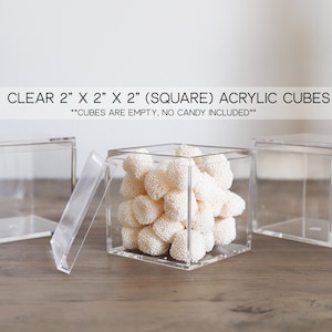 Clear Candy Boxes, Party Favors, Sugar Box, Sweet Box, Square