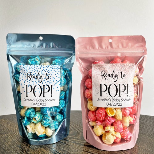 Ready to Pop Baby Shower Treat Bags Popcorn Favor Bags About Etsy
