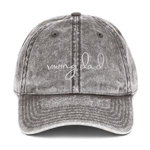 Gorra de béisbol estilo "Papá Remero" de sarga de algodón vintage