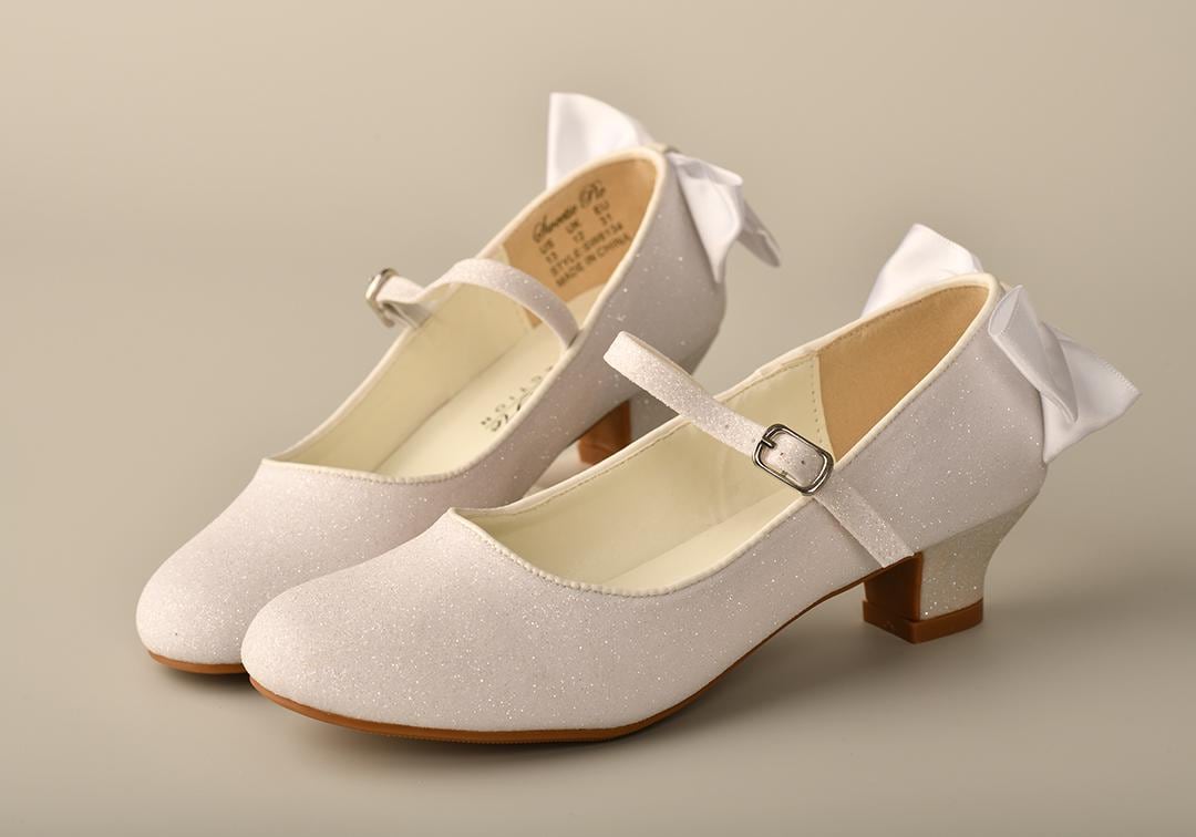 Low Heel Shoes White Dress Shoes For Girls Children Girls White
