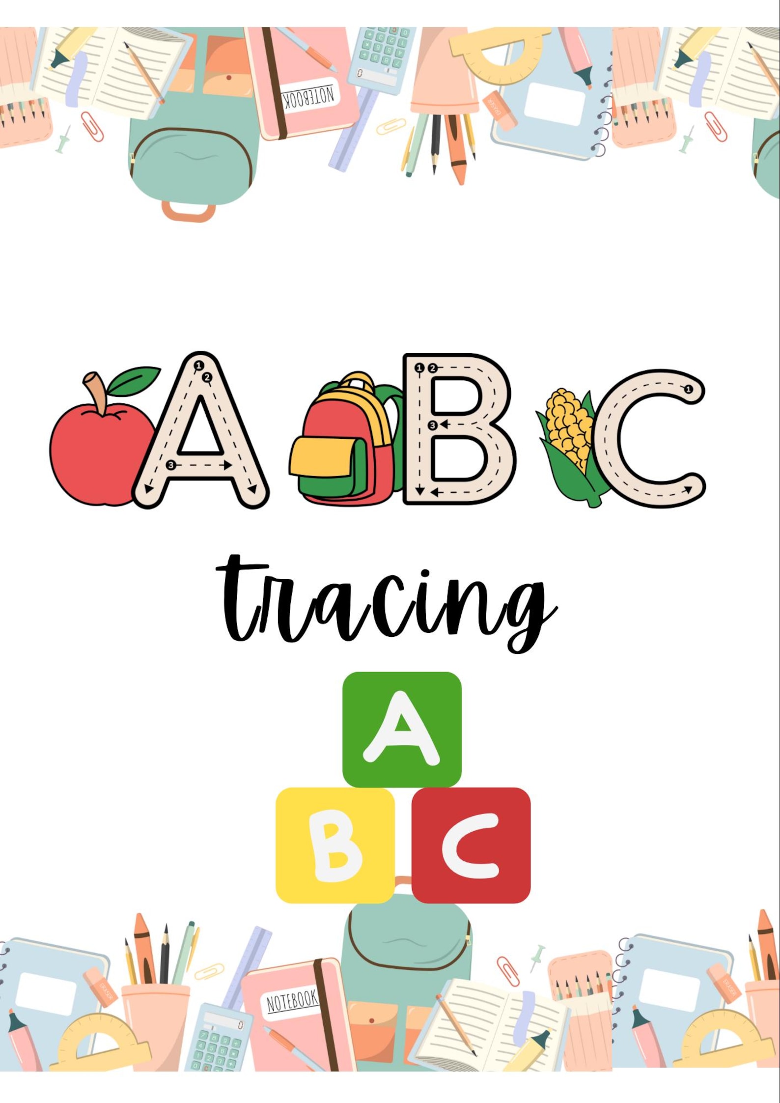 Alphabet Tracing Worksheets | A-Z Handwriting Practice (digital ...