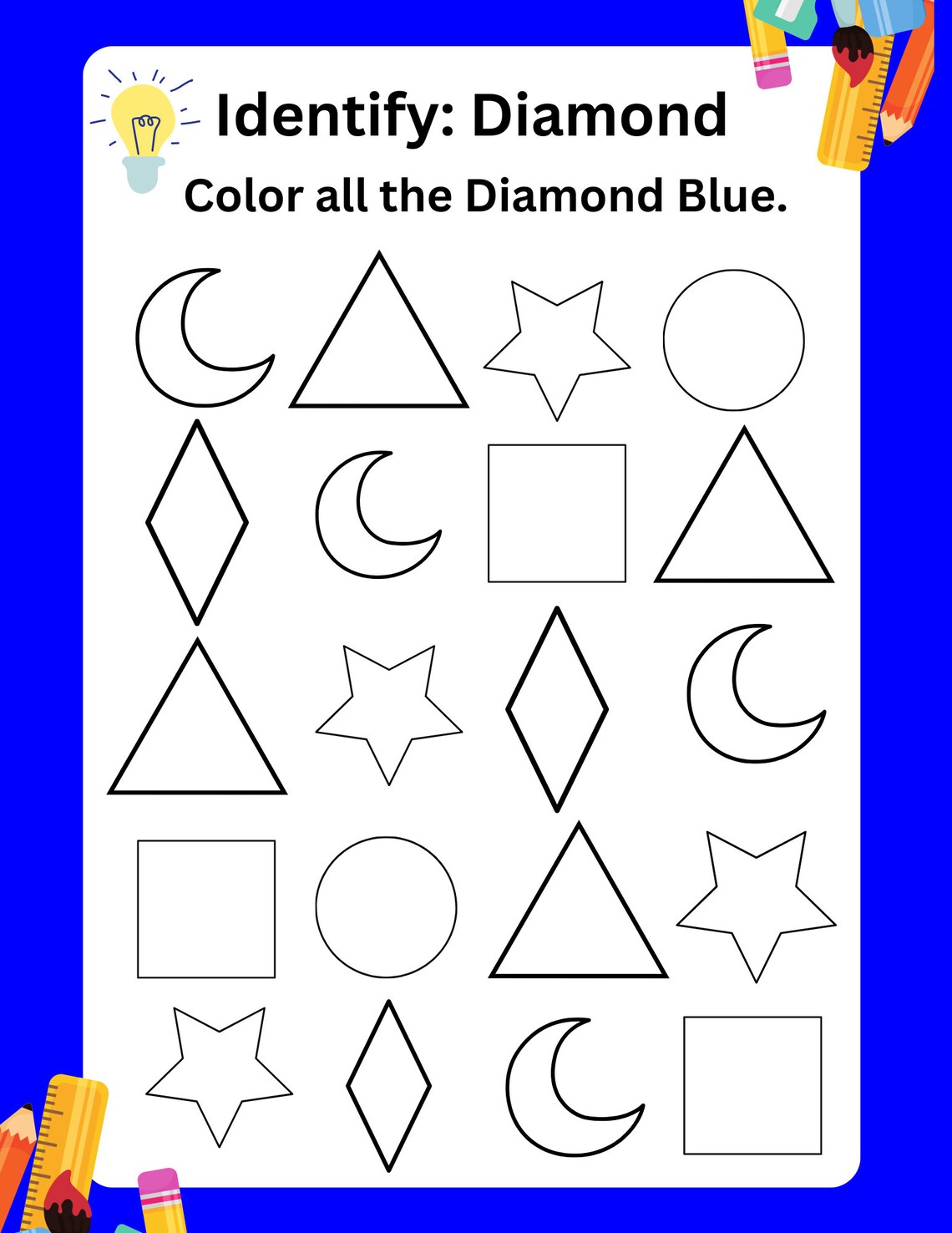 Shapes Coloring Pages, Printable Shapes Coloring Pages, Coloring Pages ...