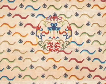Beige Umbrella Tibetan Rug
