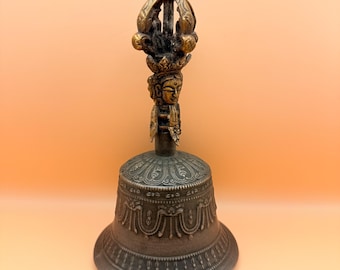 Handmade Tibetan 7-Metal Bell Bronze finish
