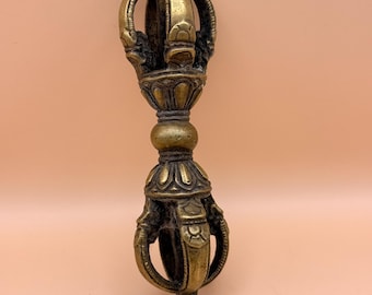 Tibetan Buddhism Dorje Handcrafted Brass Copper