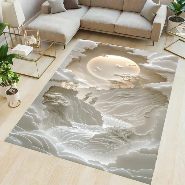 Japanese Minimalist Rug - Etsy