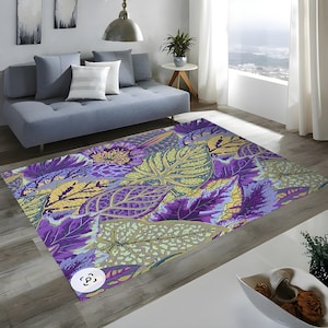 Botanical  Rug,Leaf Rug,Tropical Plant Rug,Nature Rug,Leaf Carpet,Boho Rug,Living Room Rug,Kids Room Rug,Bedroom Rug,Chic Rug,Popular Rugs