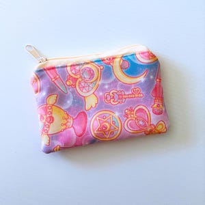 Mini Zipper Pouch, Sailor Moon Zipper Pouch, Anime Zipper Pouch, Mini Wallet, Gift for anime lover, Gifts for girls