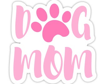 Vinylsticker hond moeder, waterdichte sticker hond, cadeau voor hondenmoeder