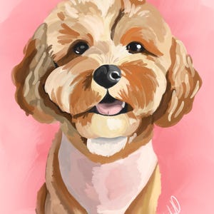 Custom Pet Portrait from Photo, Custom Dog Portrait, Custom Cat Portrait Digital Pet Portrait, Digital Illustration, Pet Commission, No AI