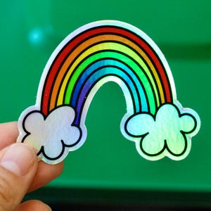 HOLOGRAPHIC RAINBOW STICKER