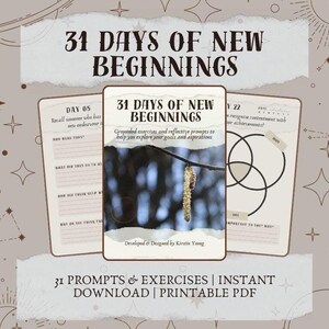 31-Day Mindfulness Workbook: Daily Writing Prompts for Self-Improvement (PDF Download)