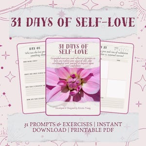 31 Days of Self-Love Workbook: Daily Mindfulness Prompts (Digital Download)