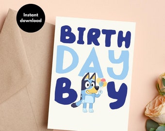 Bluey Girl Edition - DIGITAL Download - Printable Birthday Card ...