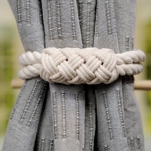 Curtain tieback- stick and loop