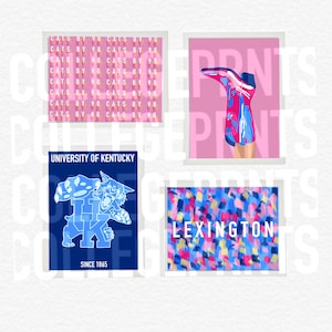 University of Kentucky Prints- Pink and Blue