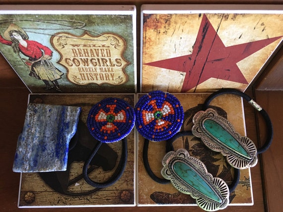 Southwestern Native American Inspired Hair Ties Etsy
