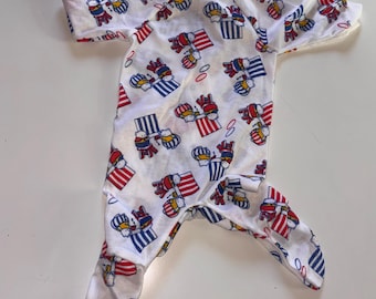Vintage 80s Baby Hamster Onesie: Retro Print Bodysuit (Newborn)