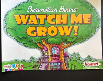 Vintage Berenstain Bears Wachstumstabelle: 1996 Dinty Moore Promo Poster
