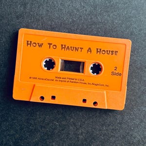 vtg 90s HALLOWEEN CASSETTE TAPE / How to Haunt a House spooky horror scary sounds orange cassette tape sound collage experimental noise tape