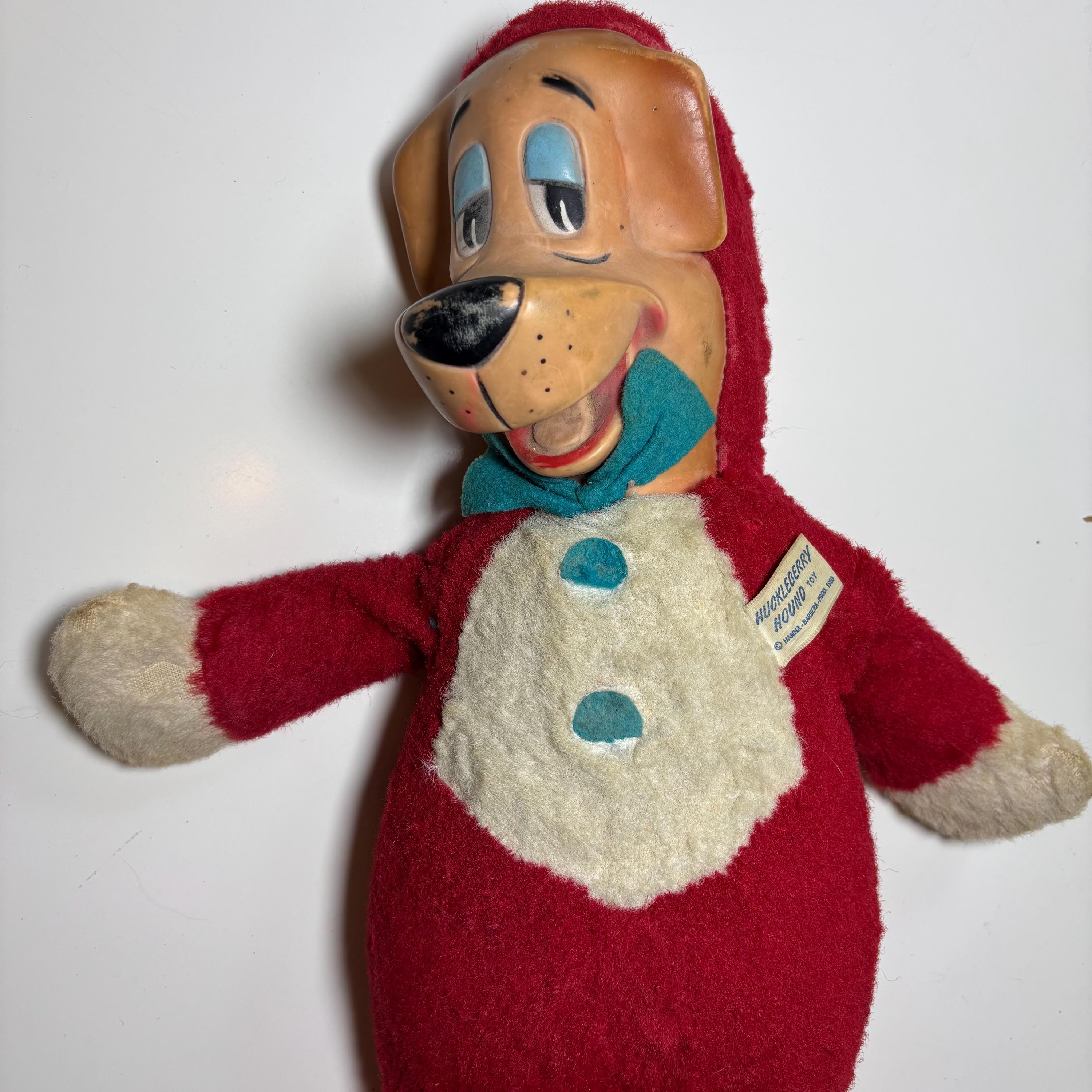 Vintage Huckleberry Hound Plush: 1950s Knickerbocker Cartoon Dog