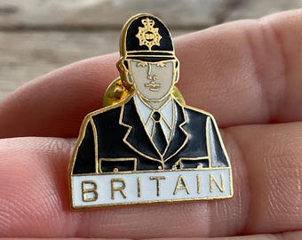 LONDON Storbritannien vintage nålar | Bobbie | Krona | polis | 90-tals souvenir England Storbritannien Europa Storbritannien klocka London Big Ben