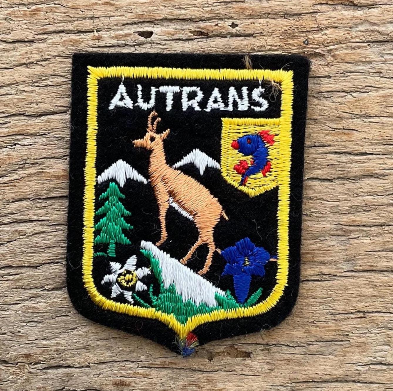 Patch Tissu Brodé Grenoble Université Club - Vintage - Occasion