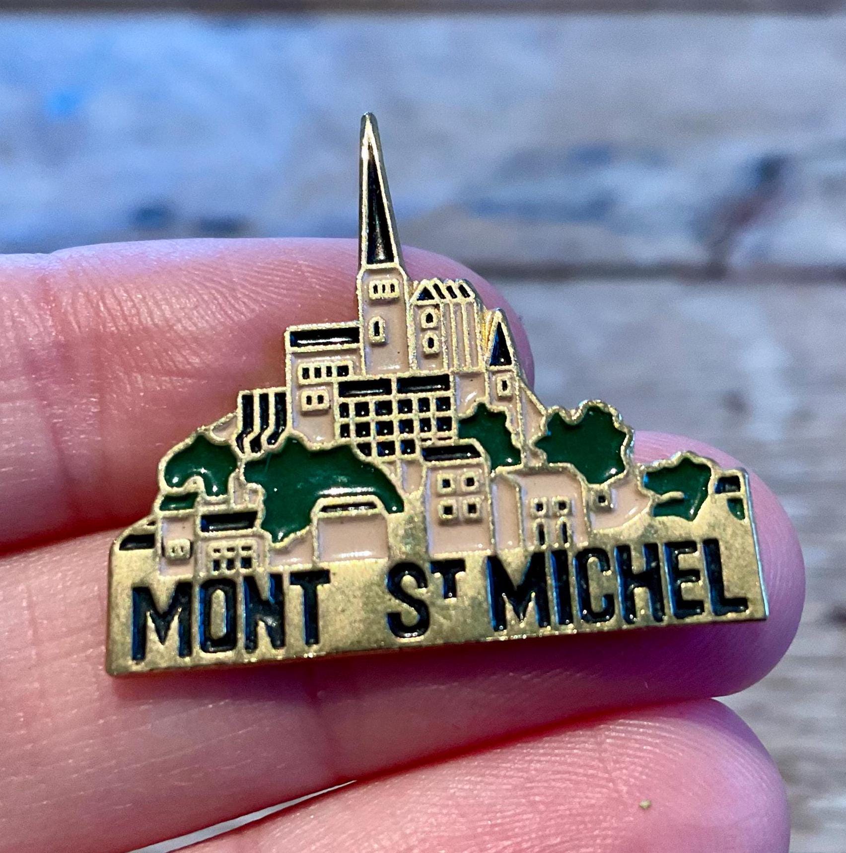 モン・サン＝ミシェル修道院 フランス | ヴィンテージ ピンバッジ お