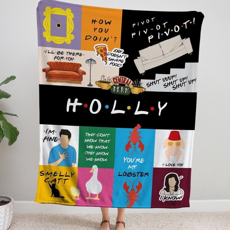 Personalized Friends TV Show Blanket: Cozy Plush Gift