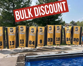 Personalized Sport Team Beach Towel: Custom Baseball Merch, All Stars Gift, Cooperstown Trip, World Series