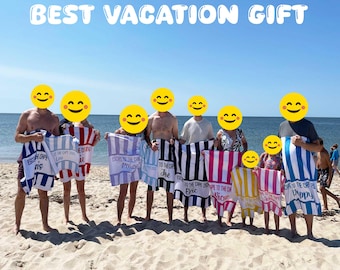 Personalized Beach Towels, Monogrammed Beach Towel, Custom Beach Towel, Bridesmaid Towel, Girls Trip Towel, kids pool towel