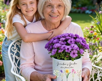 Personalized Mom’s Garden Planter | Nana’s Favorite Perennials Pot | Mother’s Day Keepsake Gift