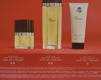Oscar de la Renta fragrance  Women 3 Pcs Set 3.4 EDT +3.4 Body lotion + 1 oz 30 ML Edt spray NEW factory sealed set.Please see pictures