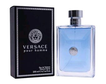 Zapach Versace Pour Homme dla mężczyzn, 6,7 uncji, 200 ml, woda toaletowa, spray. Nowy, w zapieczętowanym pudełku. Proszę zobaczyć zdjęcia.