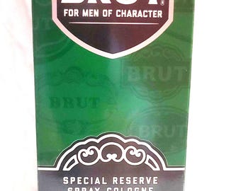 BRUT for Men of Character SPECIAL RESERVE Spray Cologne Long Lasting scent 3.4 oz 100 ml .New factory packed. Please see pictures